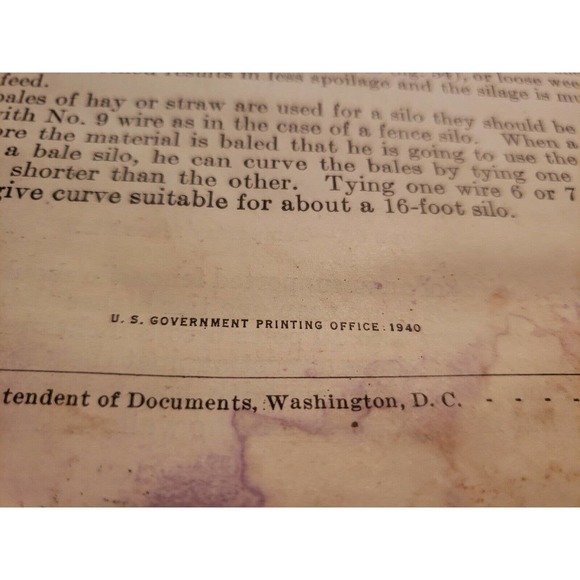 1940 Silos: Types and Construction - USDA Farmers' Bulletin No. 1820 Dick Gale - Picture 4 of 6